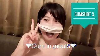12 shots of cum in mouth!